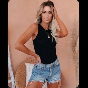 Never Worn!! Black Razorback Bodysuit